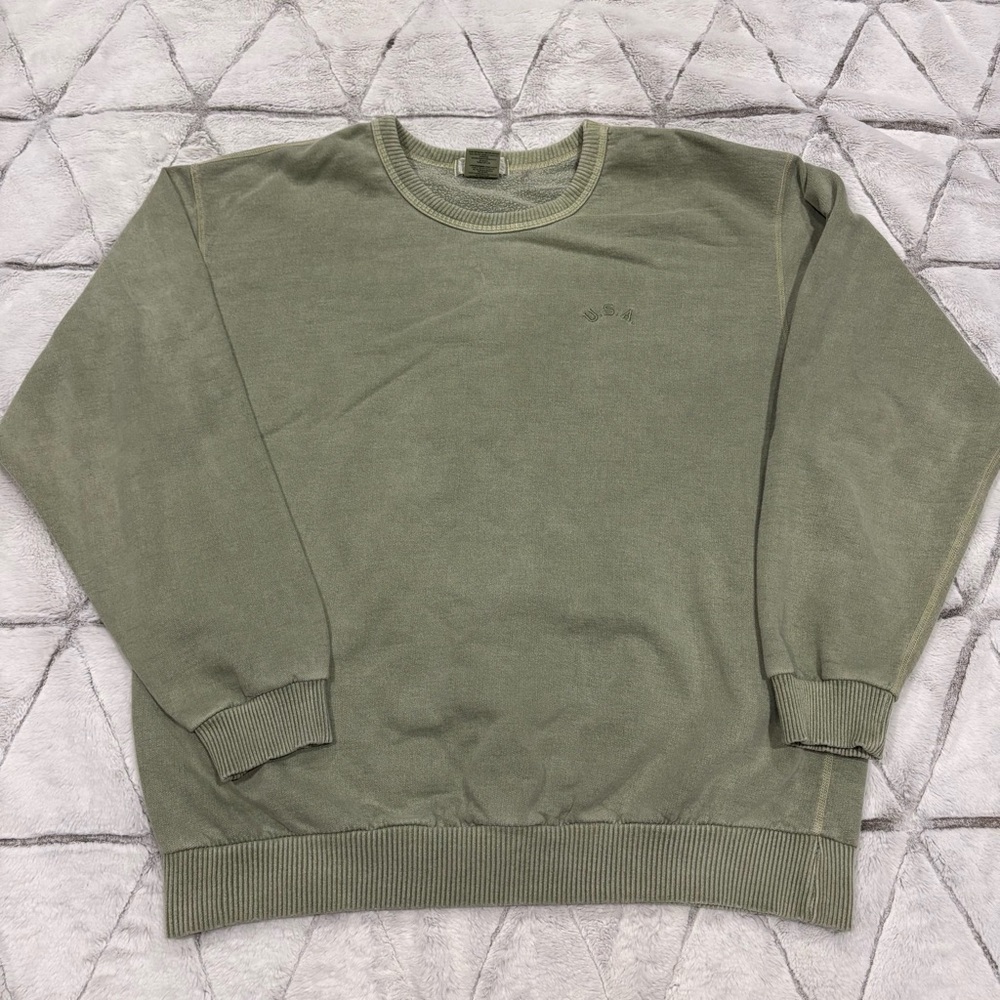 Vintage Northern Reflections Green Crewneck Cotton Comfy Cozy Thick Men’s SZ L